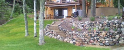 grounds overhaul : stairs, firepit, sod, ...